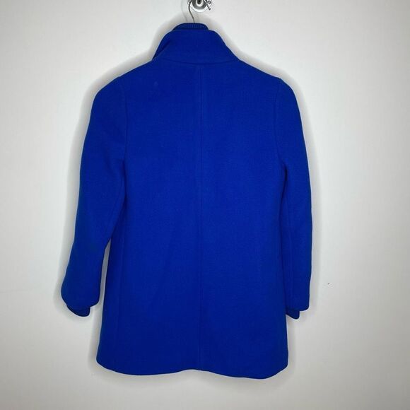 J Crew Stadium Lodge Italian Wool Pea Coat Cobalt Blue 2p H2770 Peacoat 2 petite - Picture 7 of 9